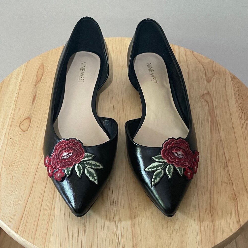Nine West Floral d'orsay Flats